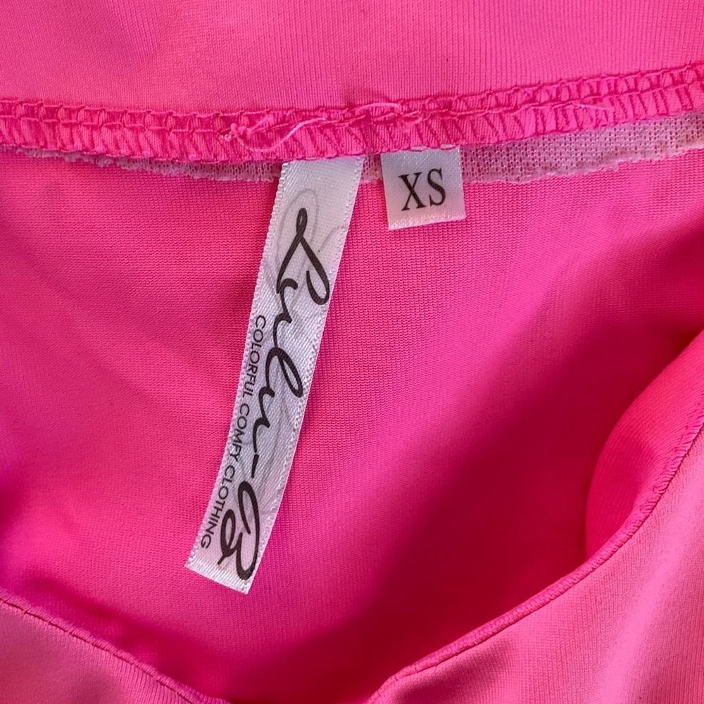 Lulu-B Slv-less Tank Top Hot Pink Size XS UPF 50+ Sun Protection Vacation - Picture 3 of 5